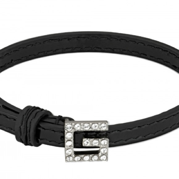 Gucci Leather Crystal Square G Bracelet - Picture 8 of 8